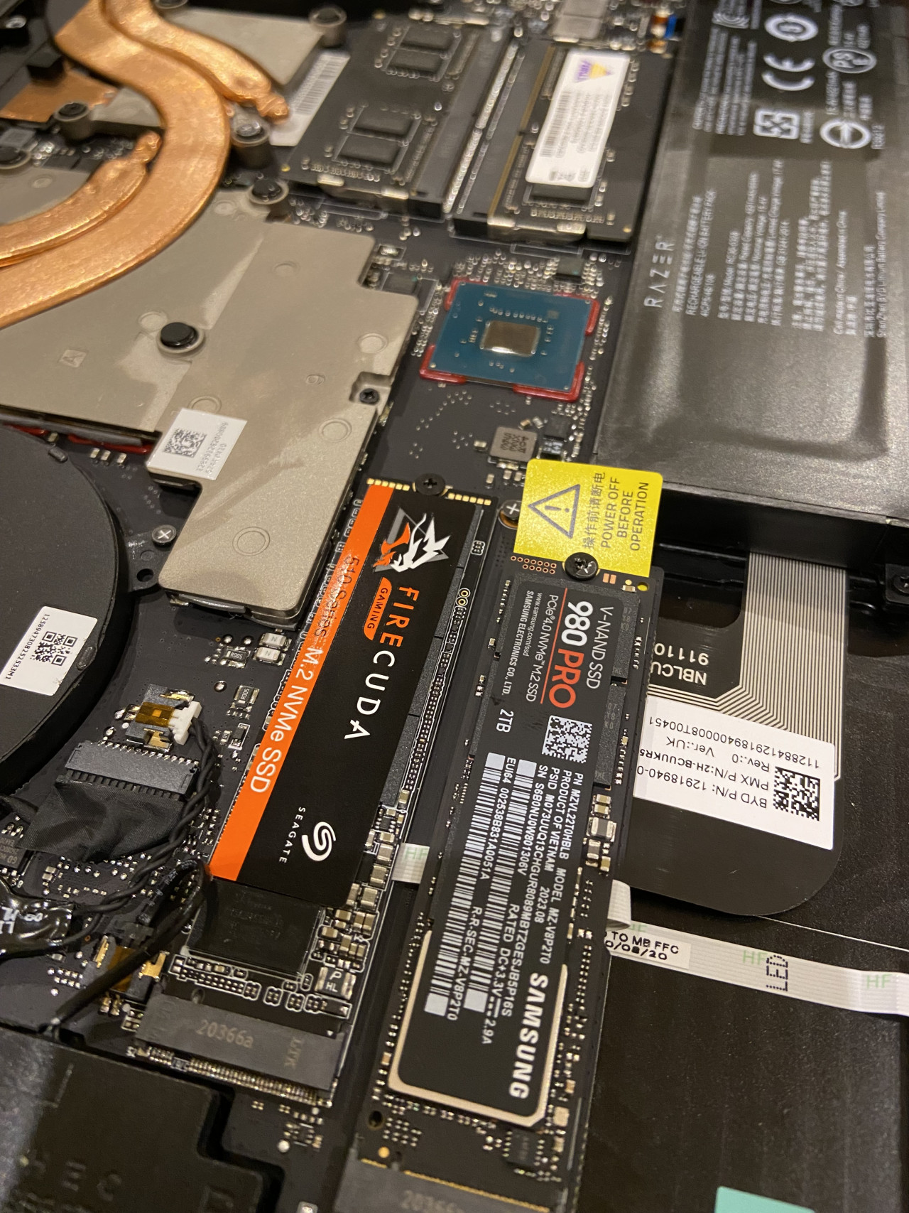 The insides of my Razer Blade 15.